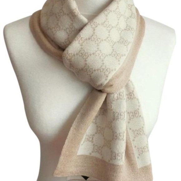 tan gucci scarf
